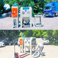 臺車轉(zhuǎn)盤干噴砂機(jī)